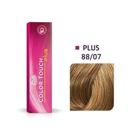 Інтенсивна тонуюча крем-фарба для волосся Wella Professionals Color Touch Plus 88/07,Світлий блондин натурально-коричневий, 60 мл, Номер краски: 88/07, фото 