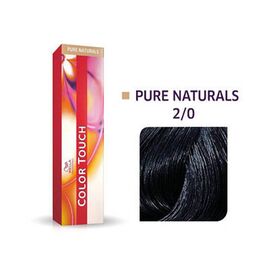 Безаміачна фарба для волосся Wella Professionals Color Touch Rich Naturals 2/0,Брюнет чорний натуральний, 60 мл, Номер краски: 2/0, фото 