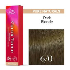 Безаміачна фарба для волосся Wella Professionals Color Touch Rich Naturals 6/0, Темний блондин натуральний, 60 мл, Номер краски: 6/0, фото 