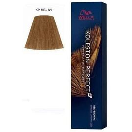 Фарба для волосся Wella Professionals Koleston Perfect ME+ Deep Browns 8/7, Світлий блонд коричневий , 60 мл, Номер краски: 8/7, фото 