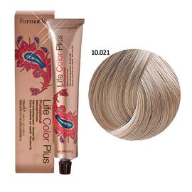 Стійка крем-фарба FarmaVita Life Color Plus 10.021, Платиновий перлинний попелястий, 100 мл, Номер краски: 10.021, фото 