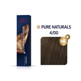Фарба для волосся Wella Professionals Koleston Perfect ME+ Pure Naturals 4/00, Шатен натуральний  інтенсивний, 60 мл, Номер краски: 4/00, фото 