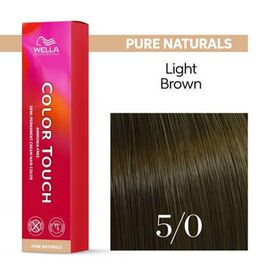 Безаміачна фарба для волосся Wella Professionals Color Touch Rich Naturals 5/0, Світлий шатен натуральний, 60 мл, Номер краски: 5/0, фото 