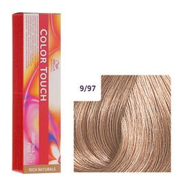 Безаміачна фарба для волосся Wella Professionals Color Touch Rich Naturals 9/97,Дуже світлий блондин сандре коричневий, 60 мл, Номер краски: 9/97, фото 