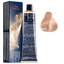 Фарба для волосся Wella Professionals Koleston Perfect ME+ Pure Naturals 9/16,  Дуже світлий блонд попелястий фіолетовий, 60 мл, Номер краски: 9/16, фото 