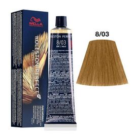 Фарба для волосся Wella Professionals Koleston Perfect ME+ Pure Naturals 8/03, Світлий блонд натуральний золотистий, 60 мл, Номер краски: 8/03, фото 