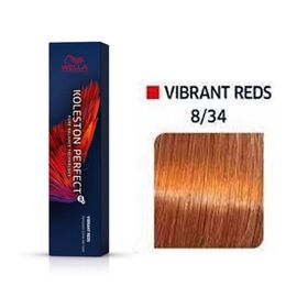 Фарба для волосся Wella Koleston Perfect ME+ Vibrant Reds 8/34, Світлий  блонд золотистий мідний, 60 мл, Номер краски: 8/34, фото 