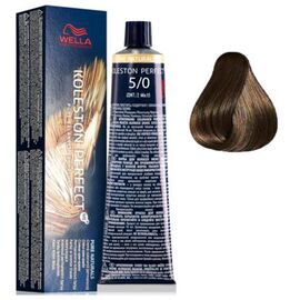 Фарба для волосся Wella Professionals Koleston Perfect ME+ Pure Naturals 5/0, Світлий шатен натуральний, 60 мл, Номер краски: 5/0, фото 