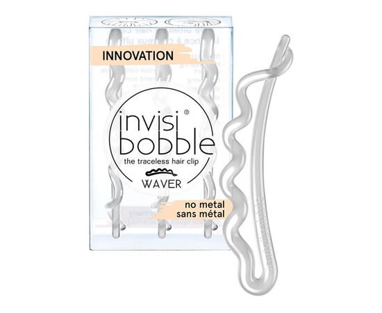 Заколка для волосся Invisibobble Waver Plus Crystal Clear, фото 