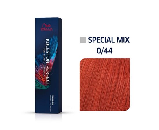 Стійка крем-фарба для волосся Wella Professionals Koleston Perfect Special Mix 0/44, Мідний насичений, 60 мл, Номер краски: 0/44, фото 