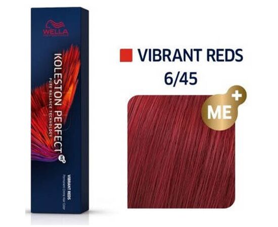 Крем-фарба для волосся Wella Professionals Koleston Perfect 6/45, Темний блондин мідно-махагоновий, 60 мл, Номер краски: 6/45, фото 