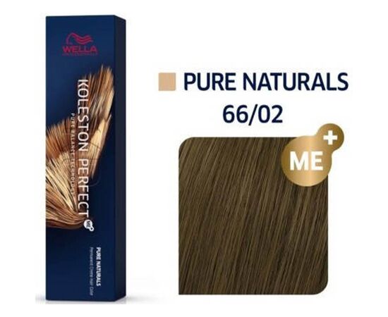 Крем-фарба для волосся Wella Professionals Koleston Perfect 66/02, Насичений темний блондин натуральний матовий, 60 мл, Номер краски: 66/02, фото 
