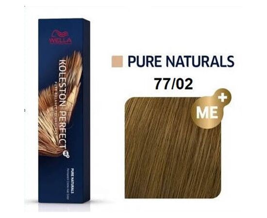 Крем-фарба для волосся Wella Professionals Koleston Perfect 77/02,Насичений блондин натурально-матовий, 60 мл, Номер краски: 77/02, фото 