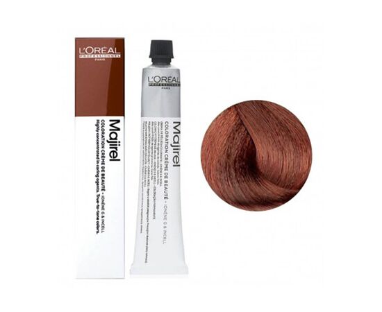 Крем-фарба для волосся L'Oreal Professionnel Majirel 6.35 Темний блондин золотисто-червоний, 50 мл, Об'єм: 50 мл, Номер краски: 6.35, фото 