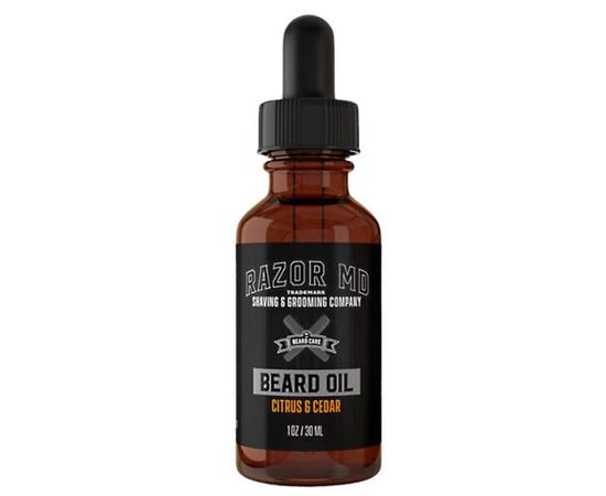 Олія для бороди з екстрактом цитруса та кедра Razor MD Beard Oil Citrus & Cedar, 30 мл, фото 