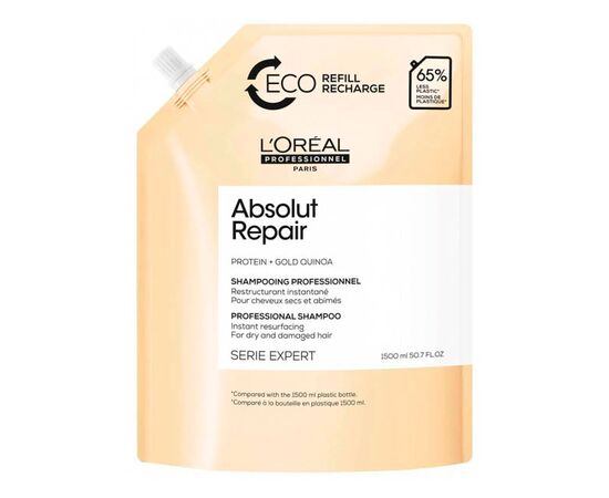 Шампунь для інтенсивного відновлення пошкодженого волосся L'Oreal Professionnel Serie Expert Absolut Repair Gold Quinoa + Protein Shampoo,рефі1500 мл, фото 