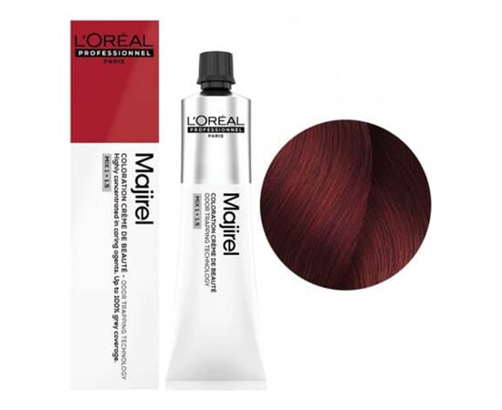 Крем-фарба для волосся L'Oreal Professionnel Majirel 6.66, Темний блондин глибокий червоний, 60 мл, Об'єм: 60 мл., Номер краски: 6.66, фото 