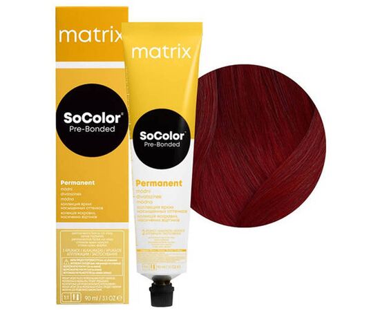Стійка фарба для волосся Matrix SoColor Pre-Bonded 5RR+, Світлий Шатен Глибокий Червоний, 90 мл, Номер краски: 5RR+, фото 