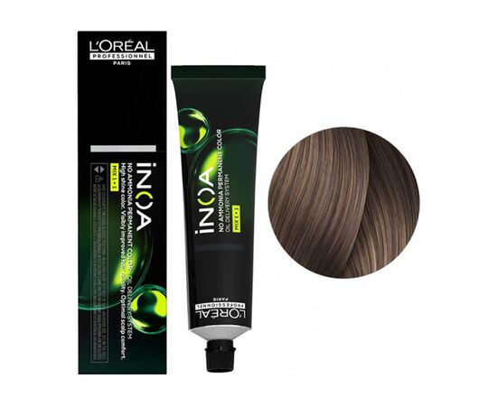 Фарба без аміаку L'Oreal Professionnel Inoa 8.21, Світлий блондин перламутрово-попелястий, 60 мл, Номер краски: 8.21, фото 