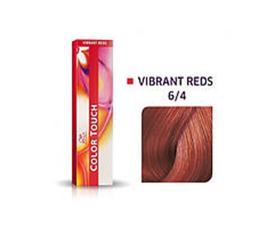 Безаміачна фарба для волосся Wella Professionals Color Touch Vibrant Reds 6/4,Темний блондин мідний,  60ml., Номер краски: 6/4, фото 
