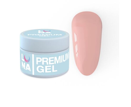Гель для нарощування Luna Premium Gel №9 (30ml), Об'єм: 30 мл, Колекція гелів: Premium Gel, Номер: 9, фото 