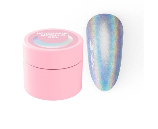 Гель-фарба для нігтів Holographic Metallic Gel 5ml, фото 