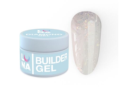 Гель для нарощування Luna  Diamond Gel №1 15ml, Об'єм: 15 мл, Колекція гелів: Diamond Gel, Номер: 1, фото 
