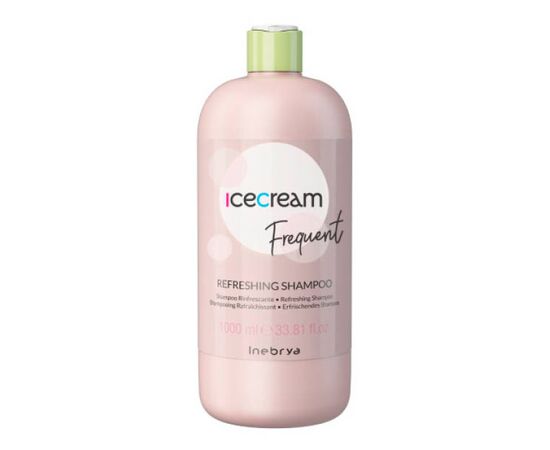 Освіжаючий шампунь з м'ятою Inebrya Frequent Ice Cream Refreshing Shampoo, 1000 мл, Об'єм: 1000 мл, фото 