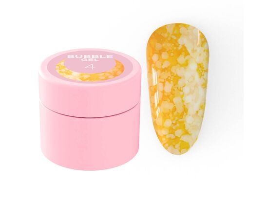 Блискітки для нігтів Luna Bubble Gel №4 5ml, Колекція гелів: Bubble Gel, Номер: 4, фото 