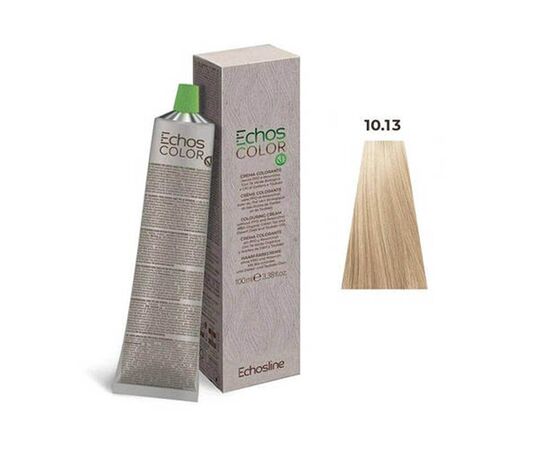 Крем-фарба для волосся Echosline Echos Color Colouring Cream,10.13 Платиновий блондин бежевий, 100 мл, Номер краски: 10.13, фото 