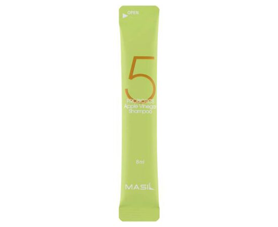 М'який безсульфатний шампунь з проботіками і яблучним оцтом Masil 5 Probiotics Apple Vinegar Shampoo, 8 мл, фото 