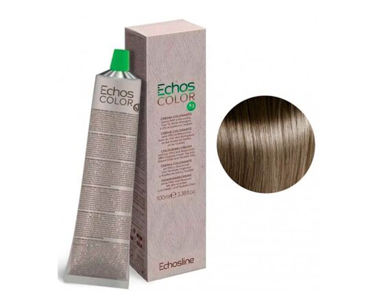 Крем-фарба для волосся Echosline Echos Color Colouring Cream,  8.0 ICE Натуральний холодний світлий блонд, 100 мл, Номер краски: 8.0 ICE, фото 