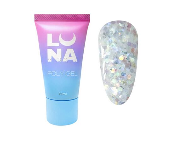 Полігель для нарощування LUNA Poly Gel № 10, 30 мл, Вид акрігелю: Густий, Номер: 10, фото 