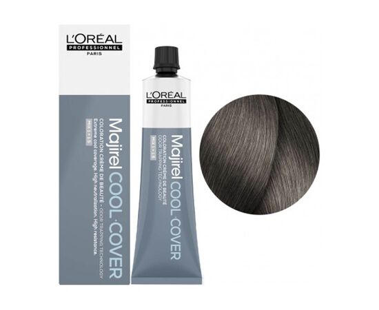 Стійка фарба для волосся L'Oreal Professionnel Majirel Cool Cover 8.1,Світлий блондин попелястий 60 мл, Об'єм: 60 мл., Номер краски: Cool Cover 8.1, фото , изображение 2