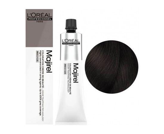 Крем-фарба для волосся L'Oreal Professionnel Majirel 4.15, Шатен попелястий червоне дерево, 60 мл, Об'єм: 60 мл., Номер краски: 4.15, фото 