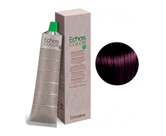 Крем-фарба для волосся Echosline Echos Color Colouring Cream,4.22 Насичений фіолетовий середній каштан, 100 мл, Номер краски: 4.22, фото 