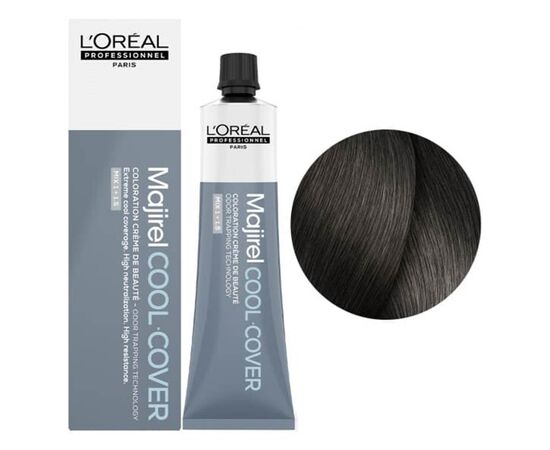Стійка фарба для волосся L'Oreal Professionnel Majirel Cool Cover 6.1,Темний блондин попелястий, 60 мл, Об'єм: 60 мл., Номер краски: Cool Cover 6.1, фото 