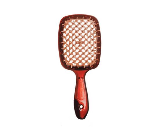 Гребінець  Janeke Superbrush The Original Italian Patent коричнева з бежевим, фото 