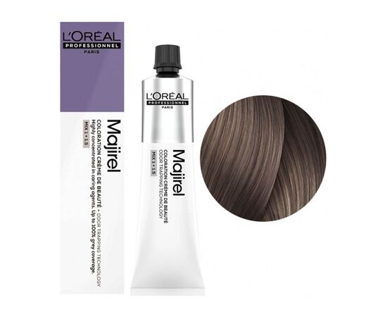 Крем-фарба для волосся L'Oreal Professionnel Majirel 8.21, Світлий блондин перламутрово-попелястий, 60ml, Об'єм: 60 мл., Номер краски: 8.21, фото 