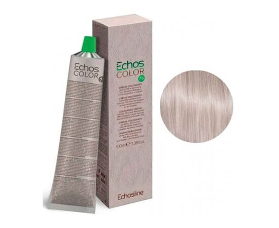 Крем-фарба для волосся Echosline Echos Color Colouring Cream, 11.72 Платиновий холодний відтінок слонової кістки, 100 мл, Номер краски: 11.72, фото 