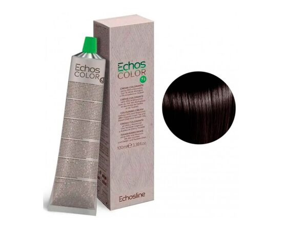 Крем-фарба для волосся Echosline Echos Color Colouring Cream, 4.7 COLD холодний коричневий середній каштан, 100 мл, Номер краски: 4.7, фото 