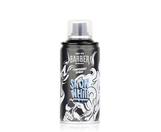 Спрей для волосся фарбуючий Marmara Barber Temporary Spray Snow White білий, 150мл, фото 