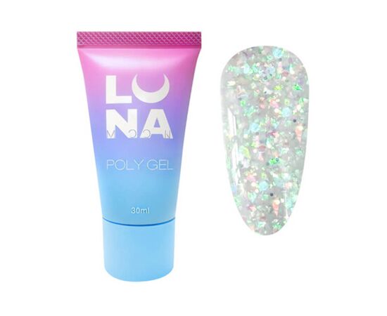 Полігель для нарощування LUNA Poly Gel № 9, 30 мл, Вид акрігелю: Густий, Номер: 9, фото 