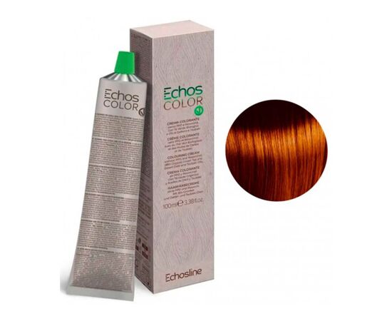 Крем-фарба для волосся Echosline Echos Color Colouring Cream,7.4 Середній блондин мідний, 100 мл, Номер краски: 7.4, фото 