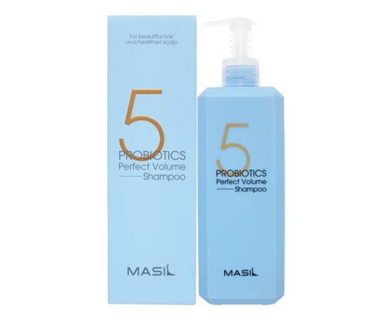 Шампунь з пробіотиками для ідеального об'єму волосся Masil 5 Probiotics Perfect Volume Shampoo, 500 мл, фото 