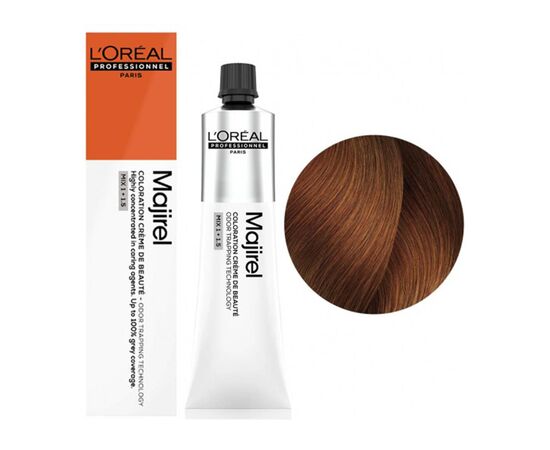 Крем-фарба для волосся L'Oreal Professionnel Majirel 7.4, Блондин мідний, 60ml, Об'єм: 60 мл., Номер краски: 7.4, фото 