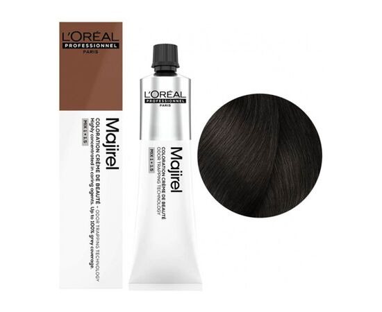 Крем-фарба для волосся L'Oreal Professionnel Majirel 5.32, Світлий шатен золотисто-перламутровий, 60ml, Об'єм: 60 мл., Номер краски: 5.32, фото 