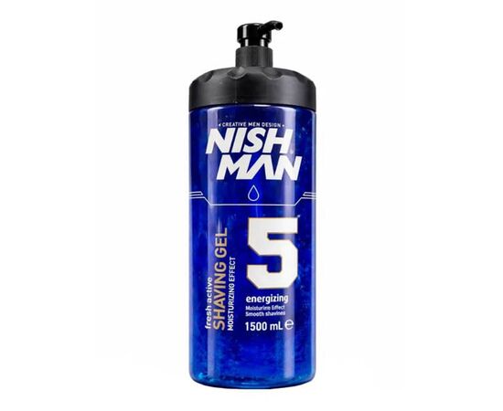 Гель для гоління  Nishman Shaving Gel №05 Blue, 1500 мл, фото 