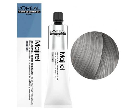 Крем-фарба для волосся L'Oreal Professionnel Majirel 9.11, Дуже світлий блондин попелястий інтенсивний, 60 мл, Об'єм: 60 мл., Номер краски: 9.11, фото 