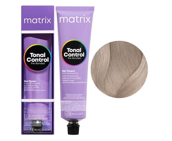 Гелевий тонер на кислотній основі Matrix Tonal Control Pre-Bonded Acidi 10AG Дуже-дуже Світлий Блондин Попелясто-золотистий, 90 мл, Вид: Тонер, Номер краски: 10AG, фото 